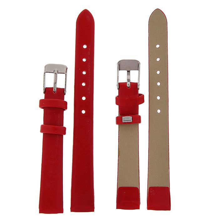 Ремешок для часов, 12 мм, 18 см, красный