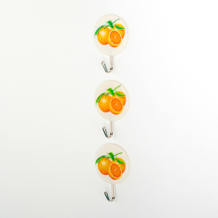 Набор крючков на липучке "Апельсин", 3 шт