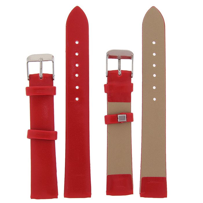 Ремешок для часов, 16 мм, 18 см, красный