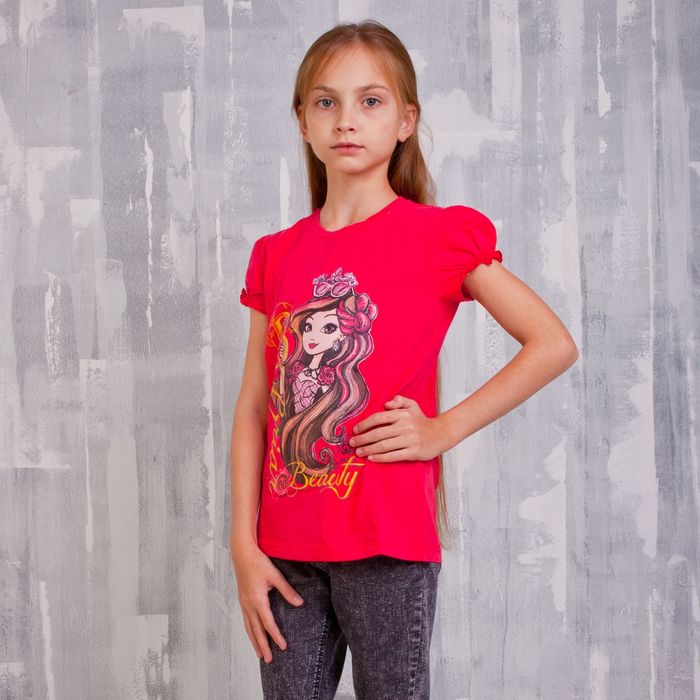 Футболка для девочки "Ever After High", рост 152 см (80), цвет фуксия (арт. ZG 02241-F2_П)