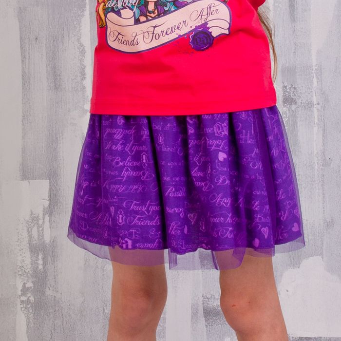 Юбка для девочки "Ever After High", рост 152 см (80), цвет фиолетовый-набивка (арт. ZG 20095-DL2_П)