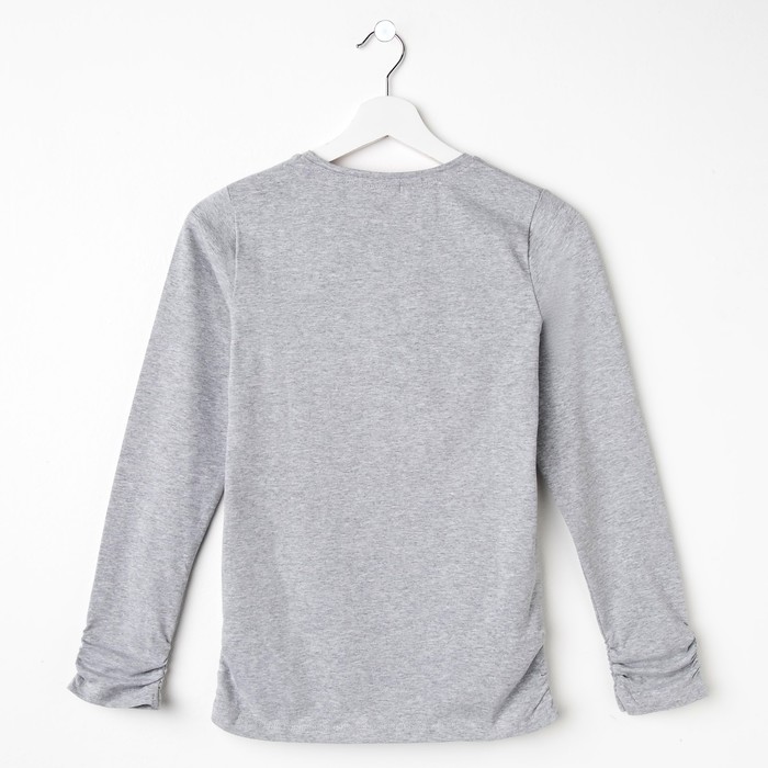 Джемпер для девочки, рост 152 см (80), цвет серый меланж (арт. ZG 03550-М2_П)