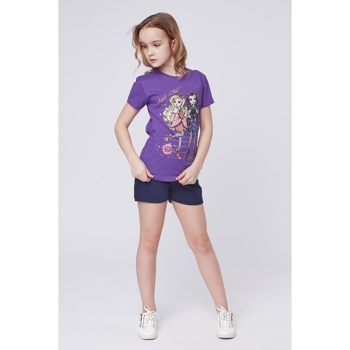 Футболка для девочки "Ever After High", рост 134 см (72), цвет фиолетовый (арт. ZG 02240-L2_Д)
