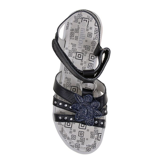 Туфли летние школьные арт. SC-2215 (черный) (р. 31)