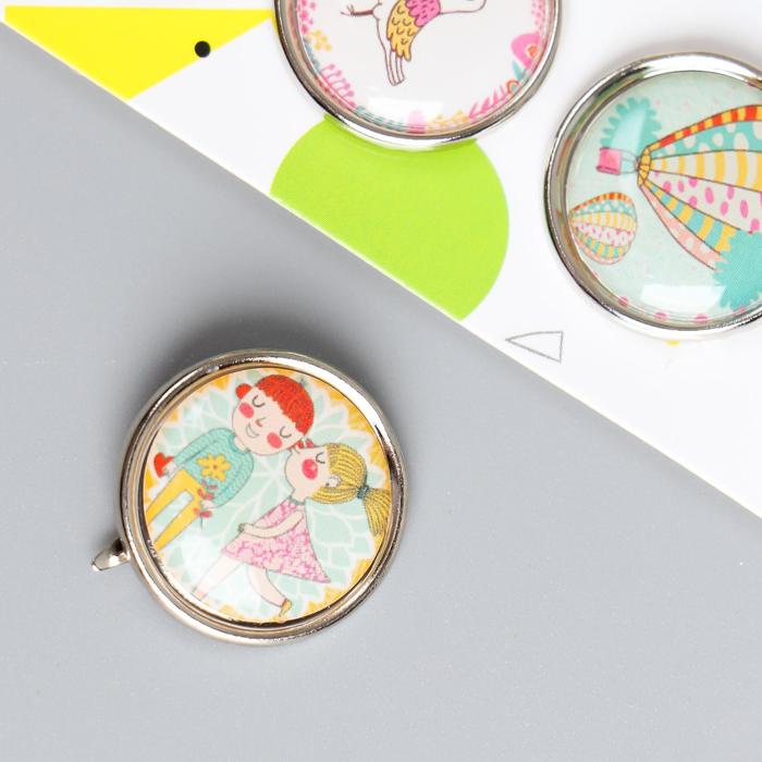 Брадсы для скрапбукинга "Романтика" (набор 9 шт. 1,9 см. ) МИКС 14х6,5 см