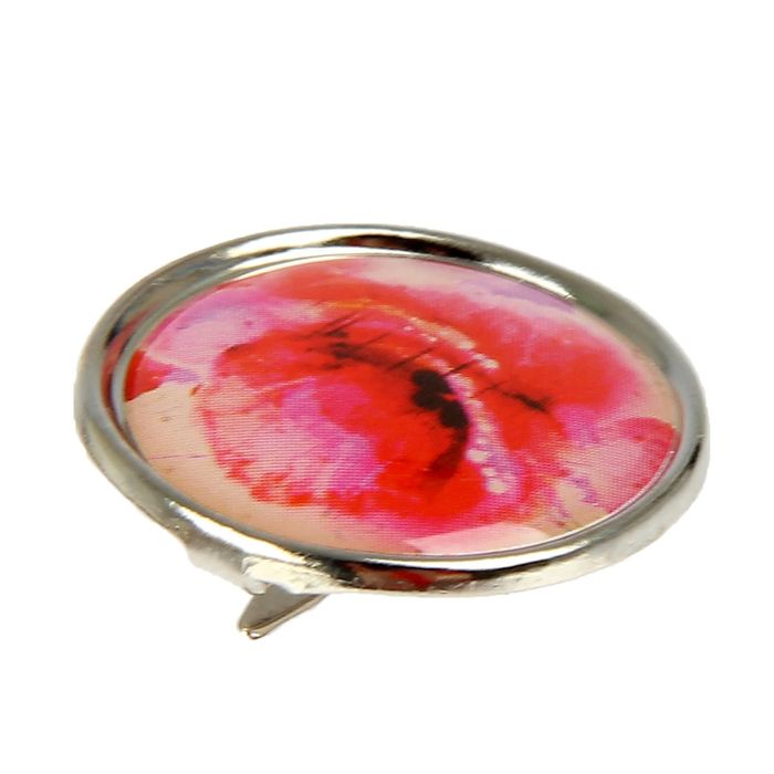 Брадсы для скрапбукинга "Красные цветы" (набор 9 шт. 1,9 см. ) 14х6,5 см