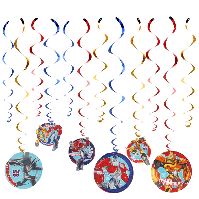 Спираль "Трансформеры", 46-60 см, 12 шт.