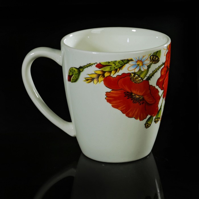 Кружка 220 мл "Красные маки"