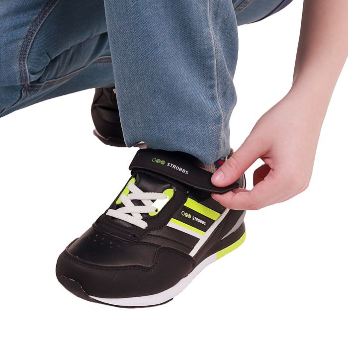 Кроссовки подростковые, цвет чёрный, размер 33