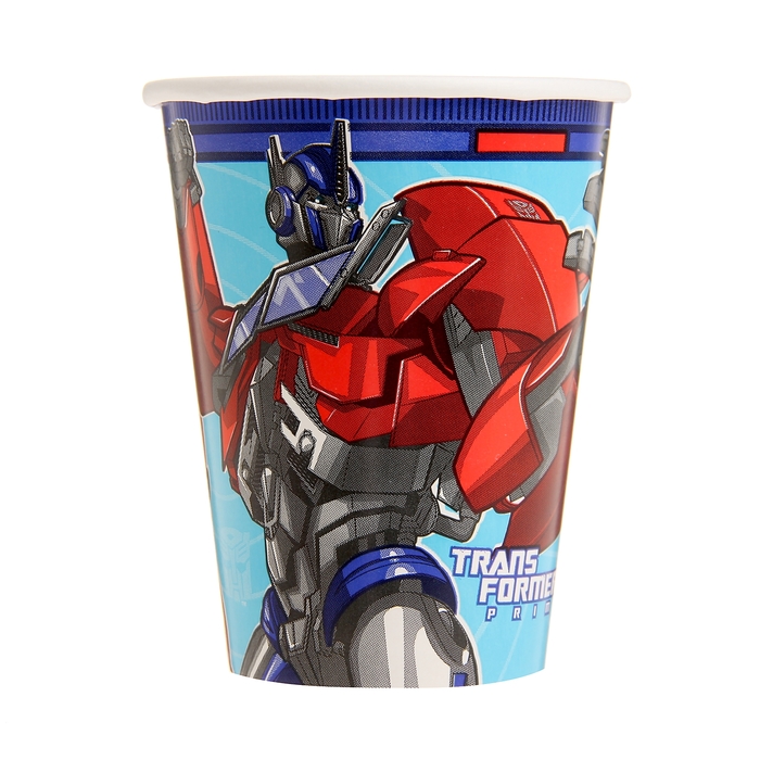 Стакан бумажный "Трансформеры Prime" 250 мл (набор 8 шт) 1502-1319