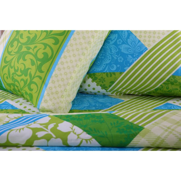Постельное бельё "Этель" Калейдоскоп (вид 2) 2 сп., размер 175х215 см, 200х220 см, 70х70 см - 2 шт., 100% хлопок, бязь, 125 г/м2