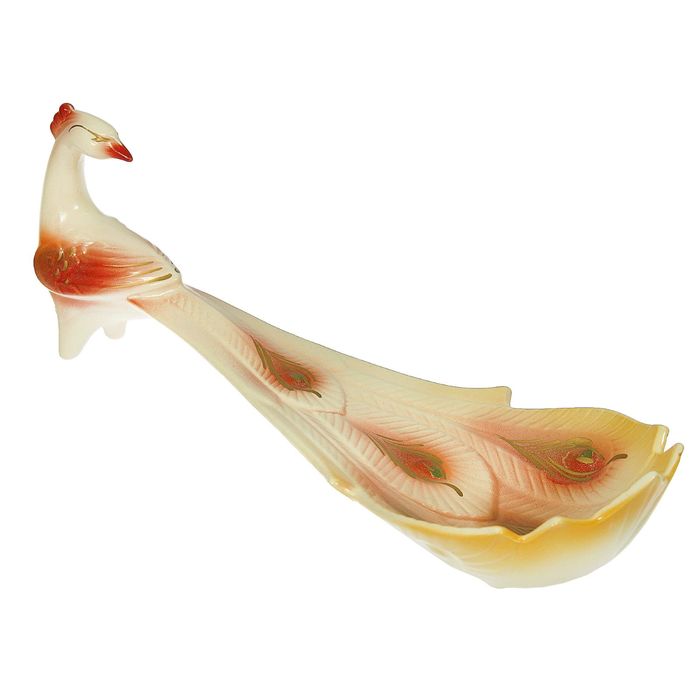 Конфетница "Павлин" белая