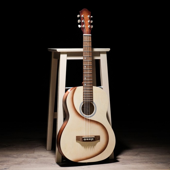 Акустическая гитара Амистар н-311 6 струнная , менз.650мм , художественная тони, темная