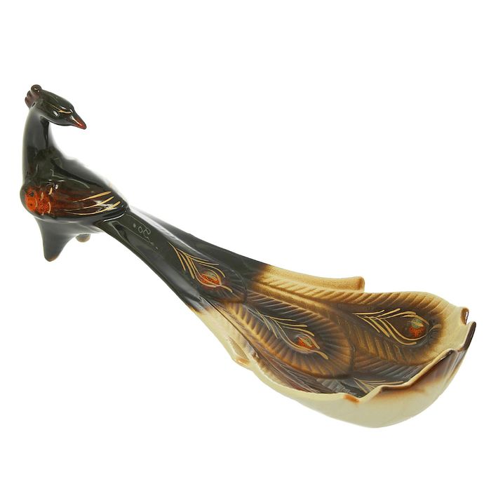 Конфетница "Павлин" чёрная