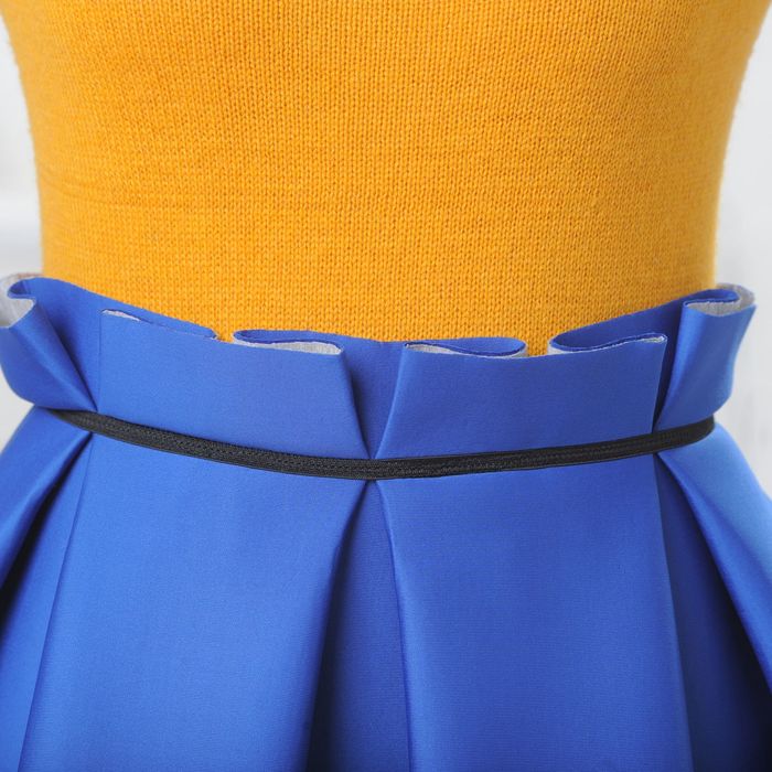 Юбка женская 4574, размер 44, рост 164 см, цвет синий