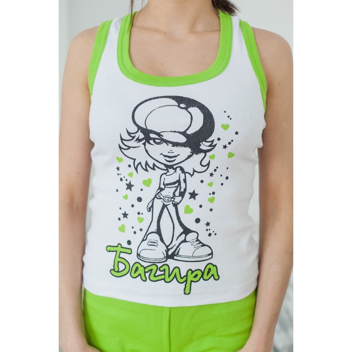 Комплект женский (майка, бриджи) М113 МИКС, р-р 44