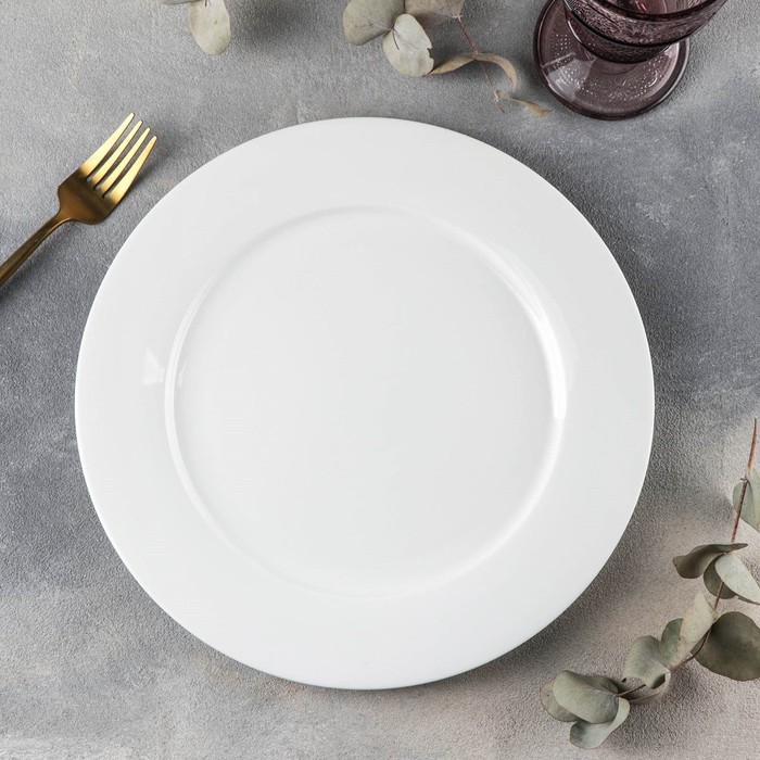 Тарелка фарфоровая обеденная Stella «Классика», d=28 см, цвет белый тарелка фарфоровая обеденная stella классика d 28 см цвет белый