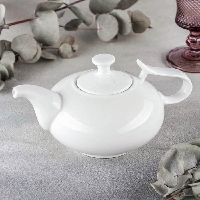 чайник заварочный wilmax фарфоровый 1 05 л Чайник фарфоровый заварочный Wilmax, 800 мл, цвет белый