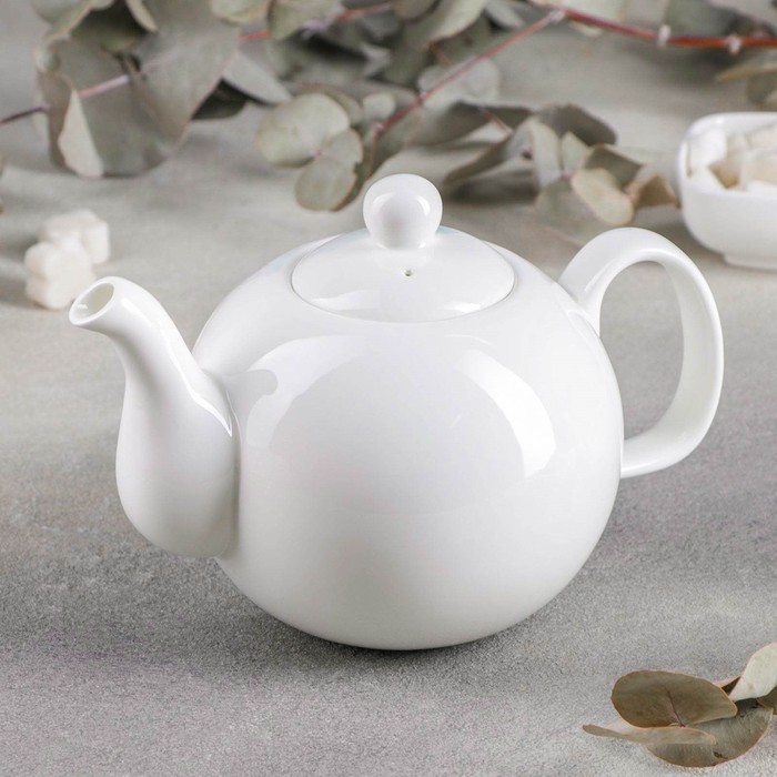 Чайник фарфоровый заварочный Wilmax Olivia «Классика», 800 мл, цвет белый заварочный чайник wilmax 800 мл