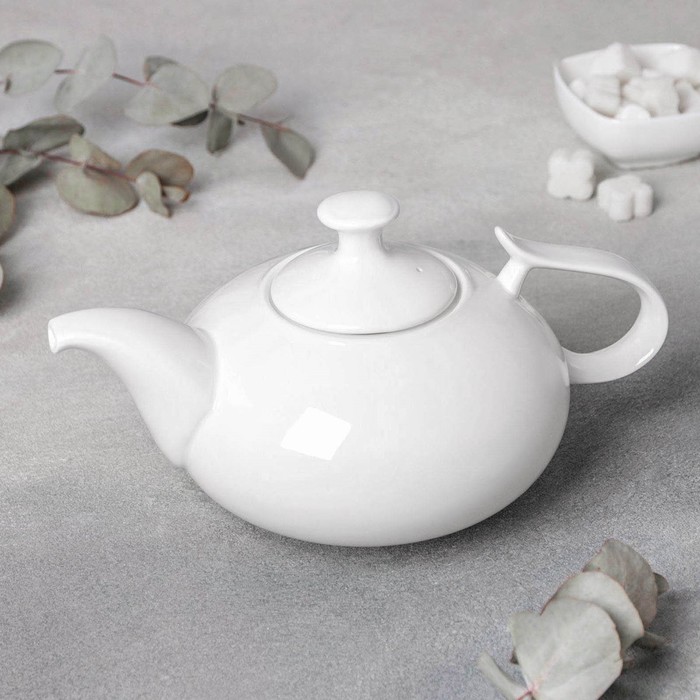 Чайник фарфоровый заварочный Wilmax «Изящество», 1,15 л, цвет белый чайник фарфоровый заварочный wilmax 850 мл цвет белый