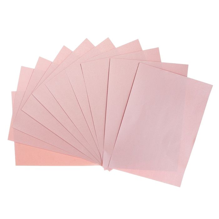 Бумага для творчества фактурная "Нити розовые" формат А4 (набор 10 листов)