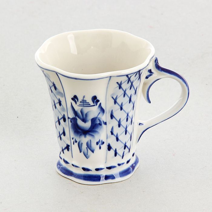 Кружка «Лето», гжель, кобальт