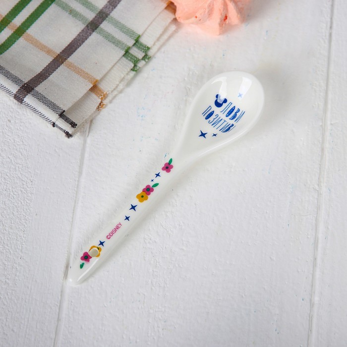 Набор кружка с ложкой "Улыбайся" Микки Маус, 350 мл