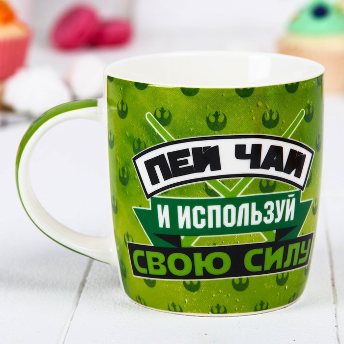 Набор кружка с ложкой "Пей чай" Звездные войны, 350 мл