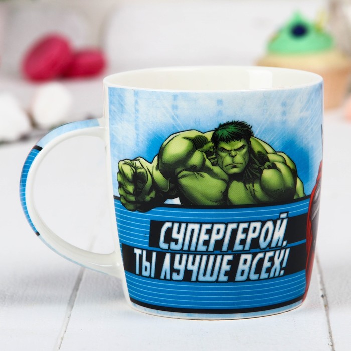Набор кружка с ложкой "Супергерой" Мстители, 350 мл