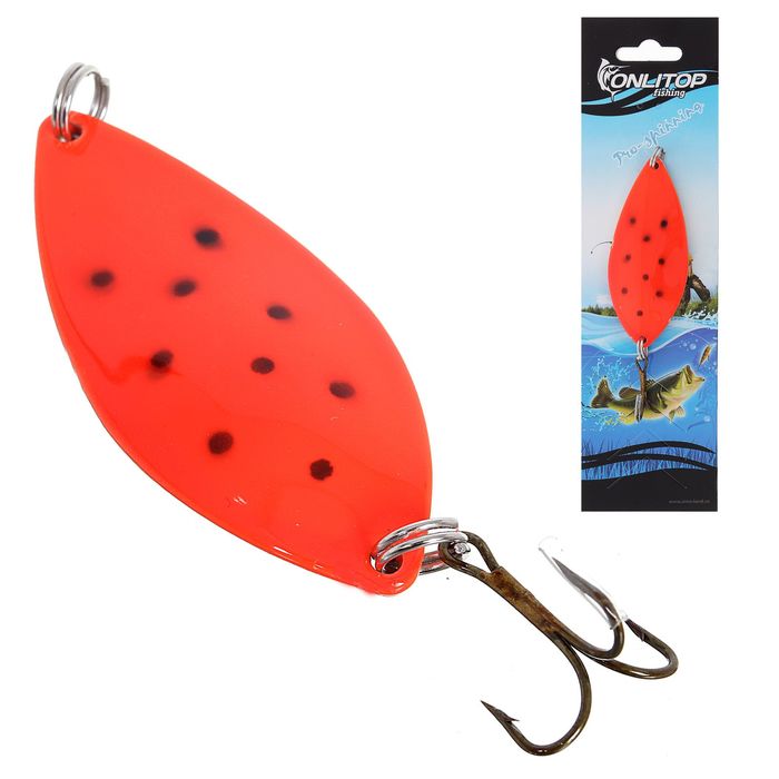 Блесна "Щучья", 24 г, цвет оранжевый