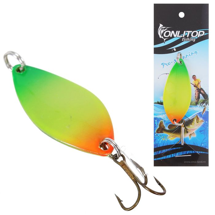 Блесна "Щучья", 14 г, цвет салатовый