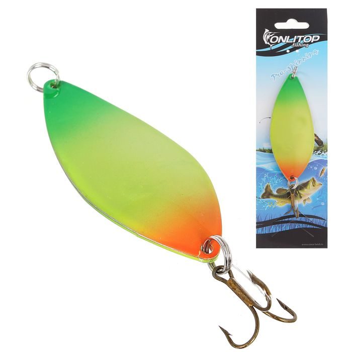 Блесна "Щучья", 28 г, цвет салатовый