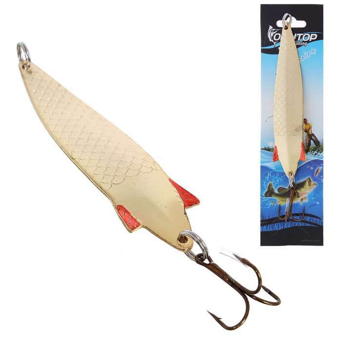 Блесна "Крупная Щука" 40 г, цвет золото