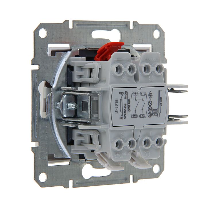 Выключатель "Sedna" SchE SDN0300121, 10 А, 2 клавиши, скрытый, белый