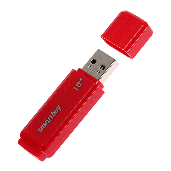 Флешка USB Smartbuy 16Gb Dock, красная