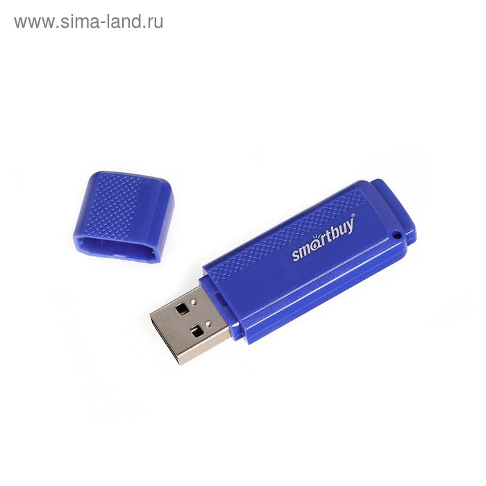 

Флешка Smartbuy Dock, 16 Гб, USB2.0, чт до 25 Мб/с, зап до 15 Мб/с, синяя