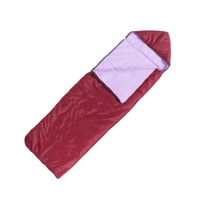 Спальный мешок "Комфорт", 3-х слойный, с капюшоном, размер 225 х 70 см, цвет микс