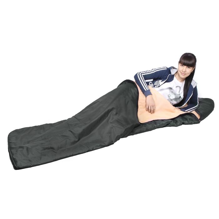 Спальный мешок "Комфорт", 2-х слойный, с капюшоном, размер 225 х 70 см