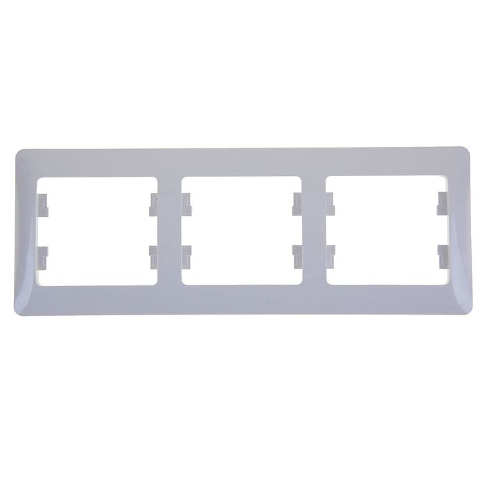 Рамка "Glossa" SchE GSL000103, трехместная, горизонтальная, цвет белый