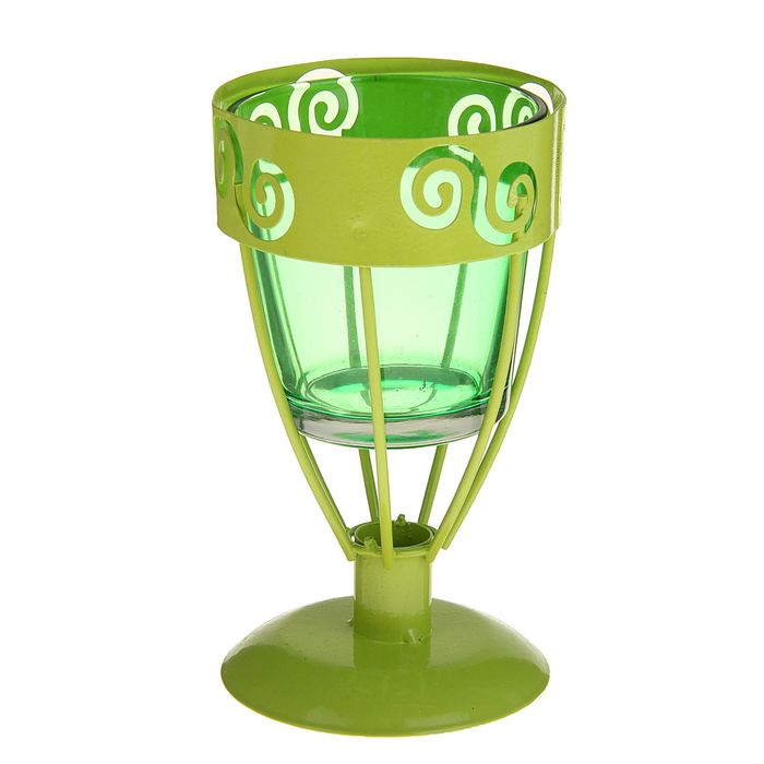 Подсвечник 1 свеча "Бокал" МИКС