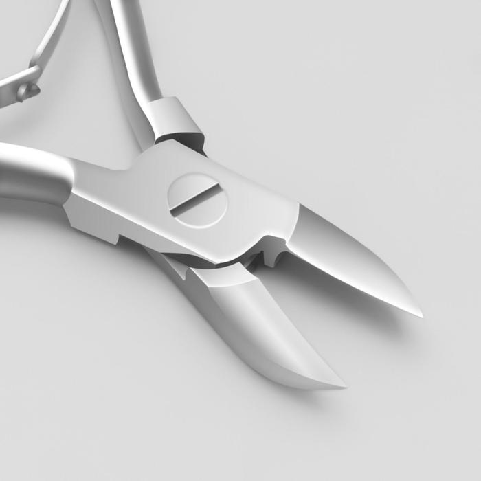 Кусачки педикюрные, двойная пружина, 12см, рабочая область-16мм, цвет серебристый