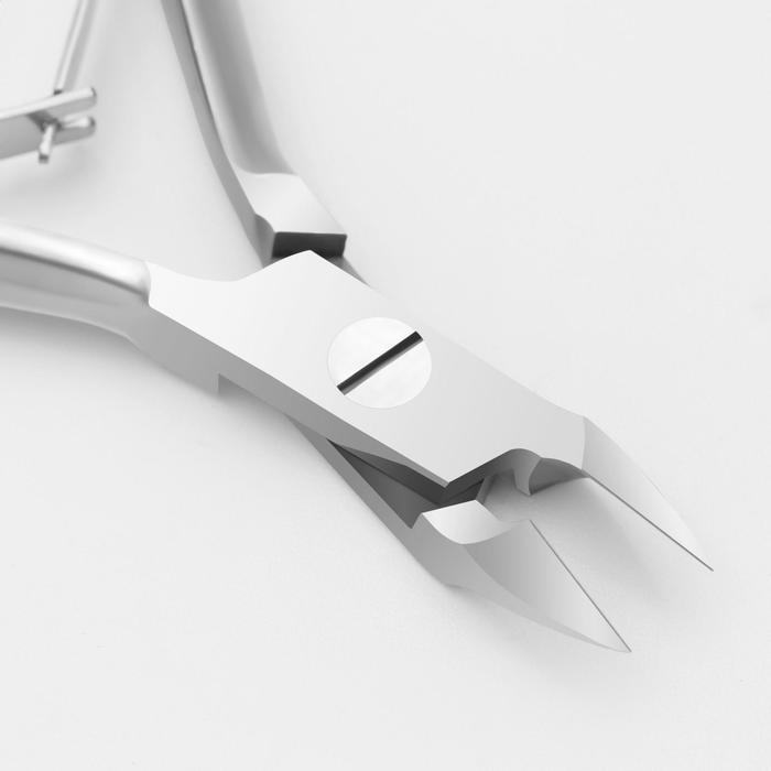 Кусачки маникюрные, для кутикулы, двойная пружина, 10см, рабочая область-9мм, цвет серебристый