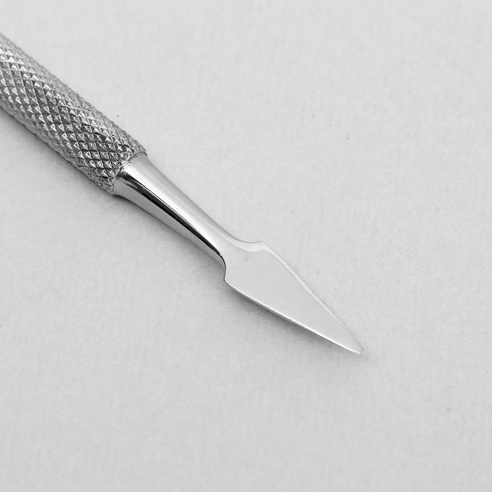 Шабер двусторонний: лопатка, копьё узкое, 12(±0,5)см, цвет серебристый