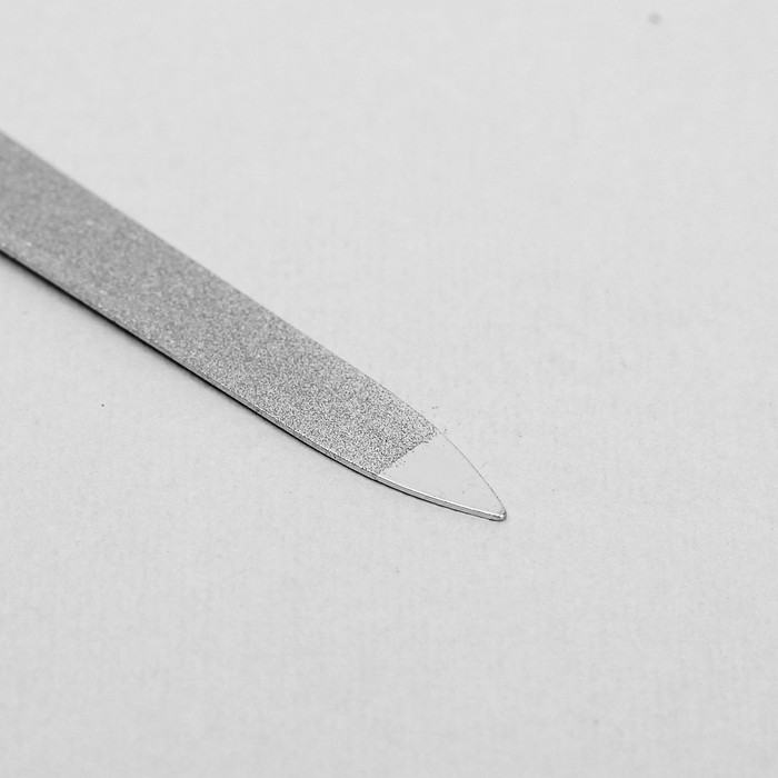 Пилка металлическая для ногтей, 12,5см, цвет чёрный