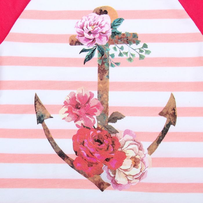 Футболка для девочки с длинным рукавом, рост 92 см, цвет розовый