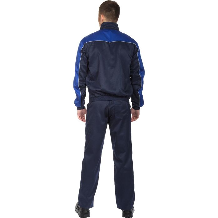 Костюм рабочий «Аватар» с полукомбинезоном, размер 44-46, рост 158-164 см, цвет сине-васильковый