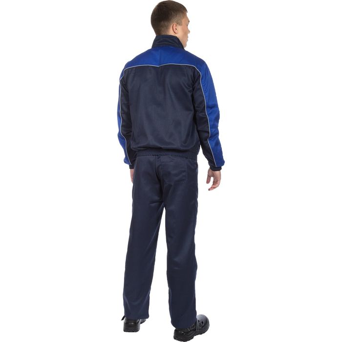 Костюм рабочий «Аватар» с полукомбинезоном, размер 44-46, рост 158-164 см, цвет сине-васильковый