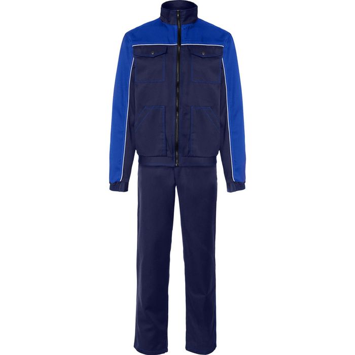 Костюм рабочий «Аватар» с полукомбинезоном, размер 44-46, рост 158-164 см, цвет сине-васильковый