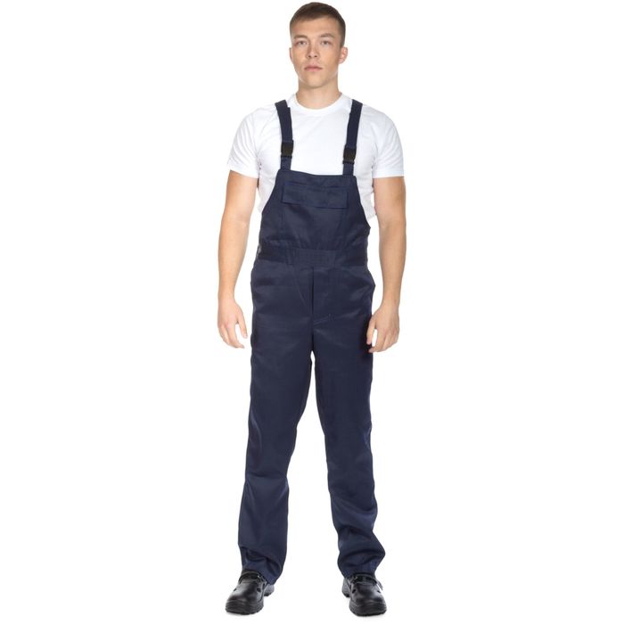 Костюм рабочий «Аватар» с полукомбинезоном, размер 44-46, рост 158-164 см, цвет сине-васильковый