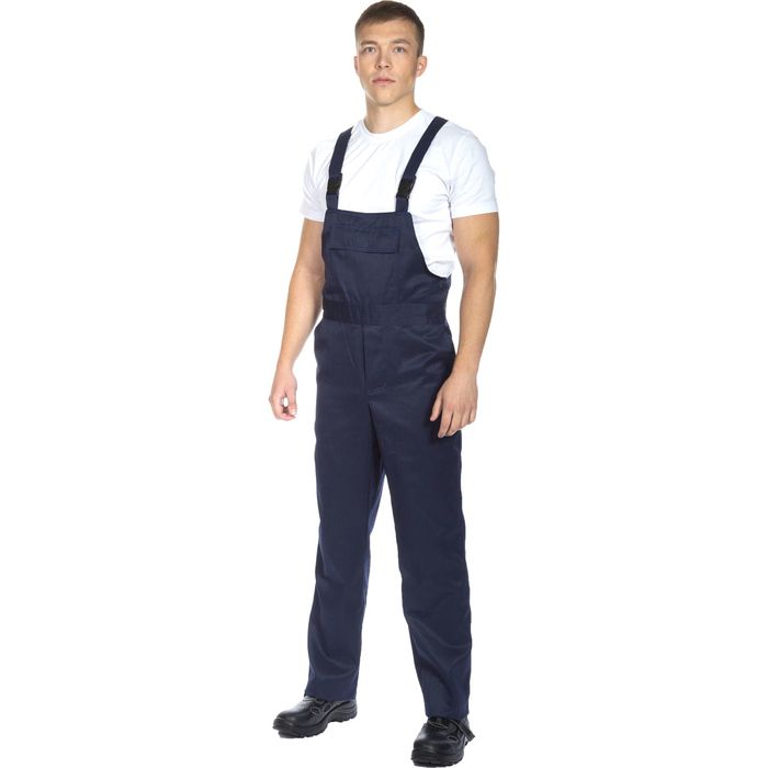 Костюм рабочий «Аватар» с полукомбинезоном, размер 44-46, рост 158-164 см, цвет сине-васильковый